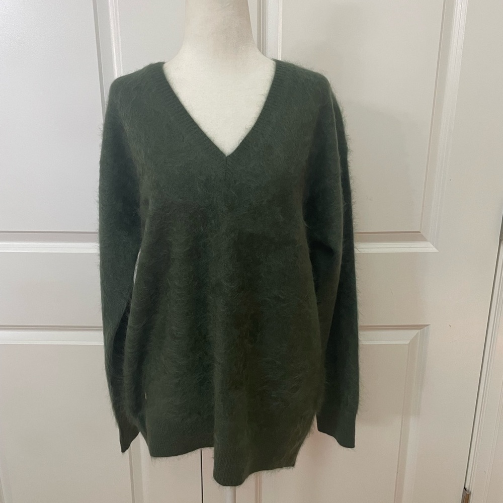 NAKEDCASHMERE Gladys Brushed 100% Cashmere Sweater Moss XS/S NWT